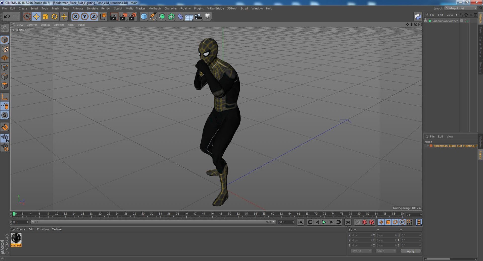 3D model Spiderman Black Suit Fighting Pose - TurboSquid 2092105