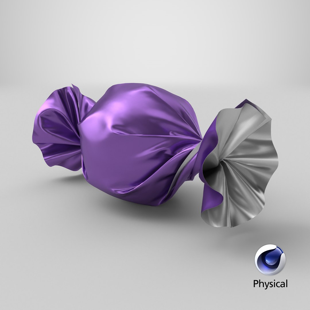 Candy Wrapper 01v PBR 3D Model - TurboSquid 2214288