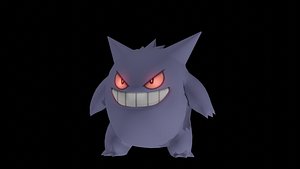 3D POKEMON Gengar Animated Game Already