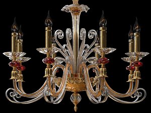 Crystal Lux Catarina SP8 Gold Transparent-Cognac