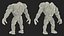 Character Stone Golem Rigged for Maya