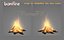 Lagerfeuer bereit für Simulation Fumefx Szene