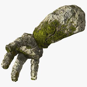 Stone Golem Hand Rigged model