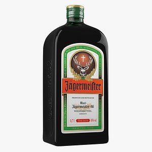 3ds max jagermeister bottle