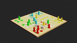 Lowpoly Boardgame 3D model