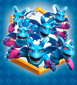 Clash Royale Minion Horde Card model