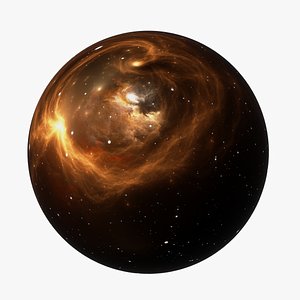 HDRI Panoramic Sky - 360 space nebula n3456 3D model