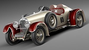 3d model car classic antique 1929