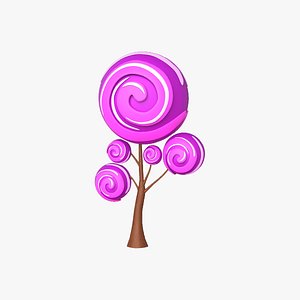 3D Cartoon Candy Tree 9