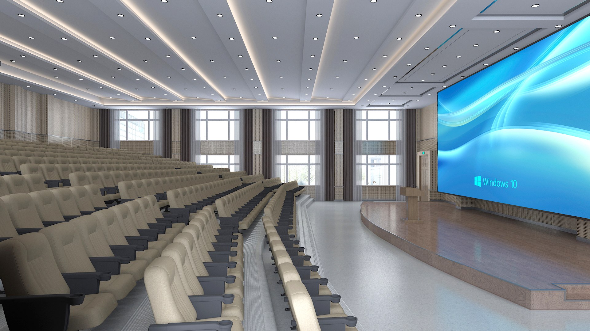 3D Model Lecture Hall Collection 04 - TurboSquid 2177049