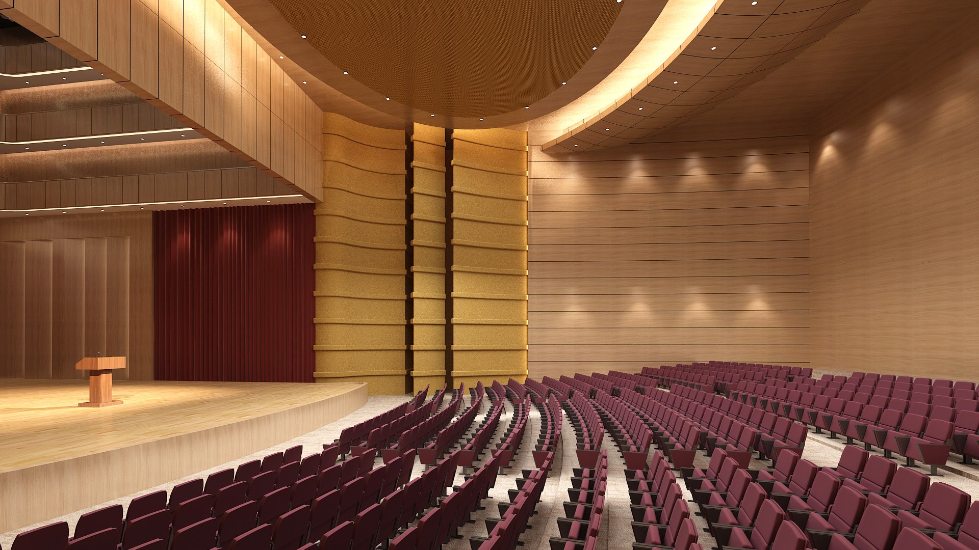 3D Model Lecture Hall Collection 04 - TurboSquid 2177049