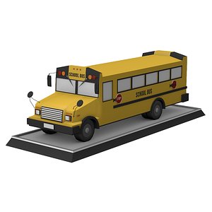 School Bus Low Poly