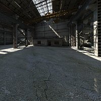 Old  Industrial Factory Interior 1