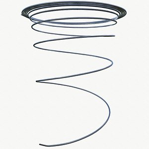 3D metal spiral spring