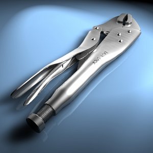 3d model pair grip pliers