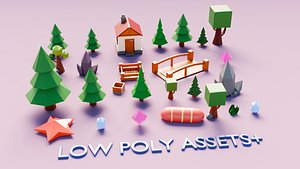 3D 3d model Low poly game assets