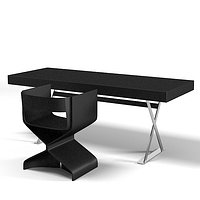 Marcel Wwanders vanity work table desk modern contemporary seat black