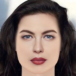Liv Tyler Head - No Hair - Low poly head for game