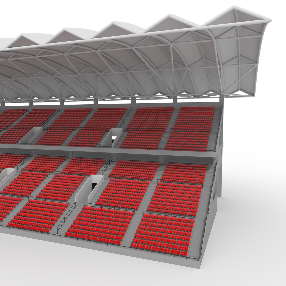 3D Stadium Tribune 01 - TurboSquid 2371012