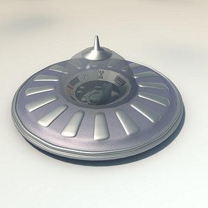 3d model flying saucer spacecraft spaceship