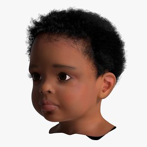 African Baby Boy Light Skin Head