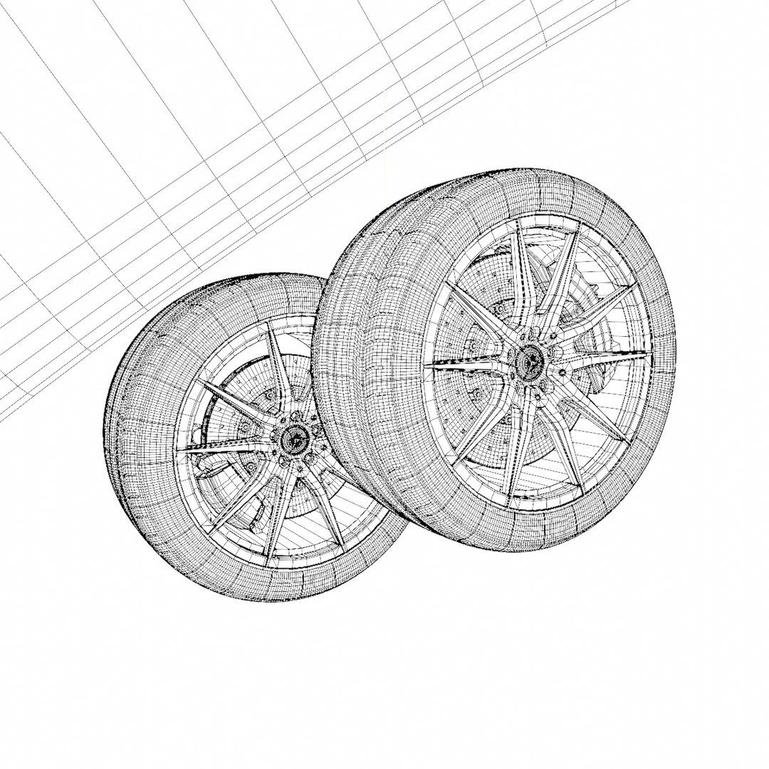 3D MercedesBenz Amg GT Tires TurboSquid 2045775