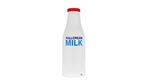 Milk Bottle Container 3D model
