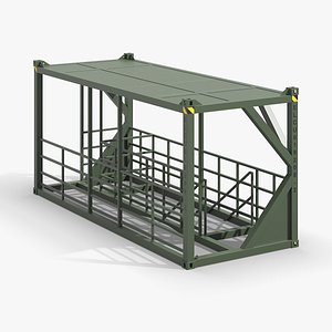 3D Site Access Stair Container Green