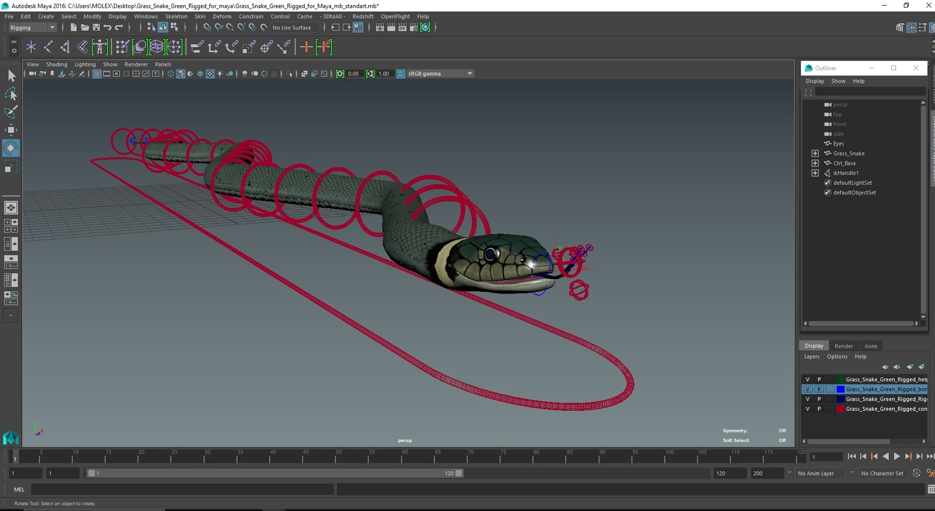3D Grass Snake Green Rigged for Maya https://p.turbosquid.com/ts-thumb/9Z/0FEVKH/bP/grasssnakegreenriggedformayamb3dmodel037/jpg/1720400969/1920x1080/fit_q87/a3b217ffdd214807e959aad19593b09d942dc084/grasssnakegreenriggedformayamb3dmodel037.jpg