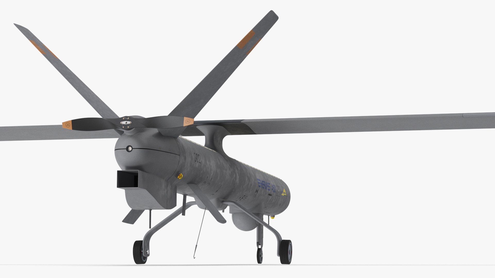 Hermes 450 Multi-Role High Performance Tactical UAS Rigged model https://p.turbosquid.com/ts-thumb/9Z/4H3dhU/dT/hermes450multirolehighperformancetacticaluasriggedvray3dmodel025/jpg/1712692264/1920x1080/fit_q87/404d0598e77c600a621569f6262c9f06baf05503/hermes450multirolehighperformancetacticaluasriggedvray3dmodel025.jpg