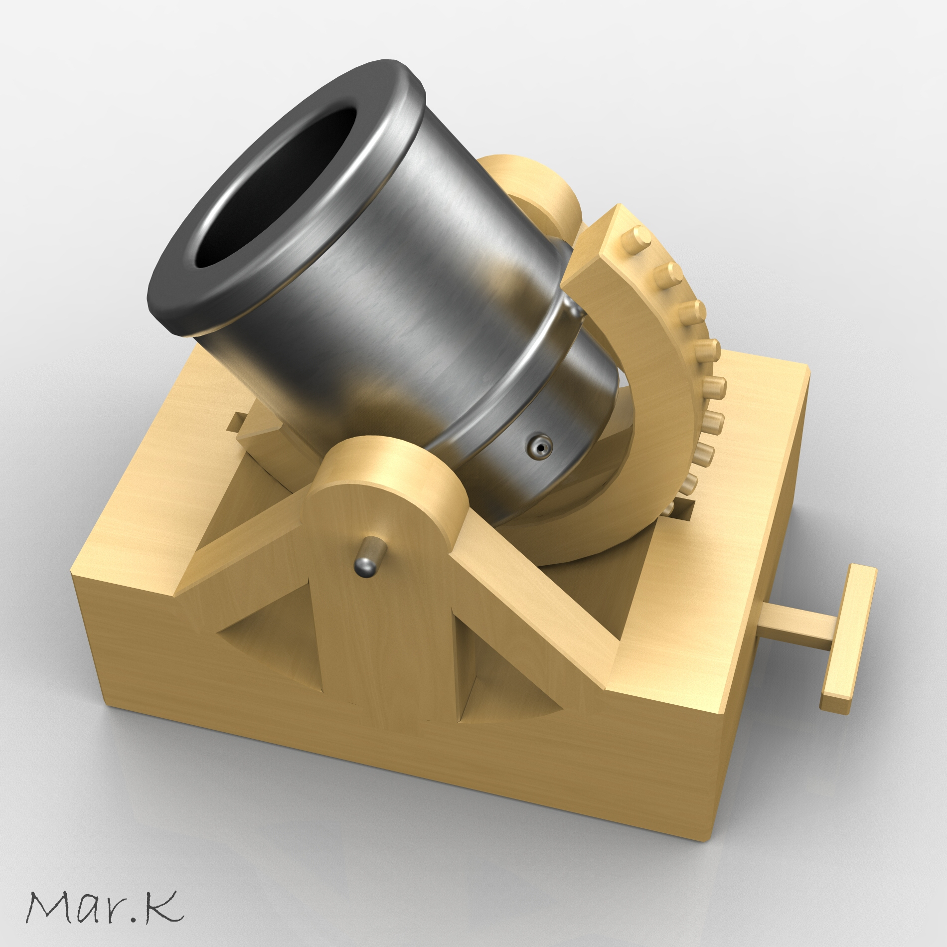 mortar leonardo da 3d 3ds
