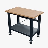 Laminated Assembly Workbench 1050x610mm Configuration 02