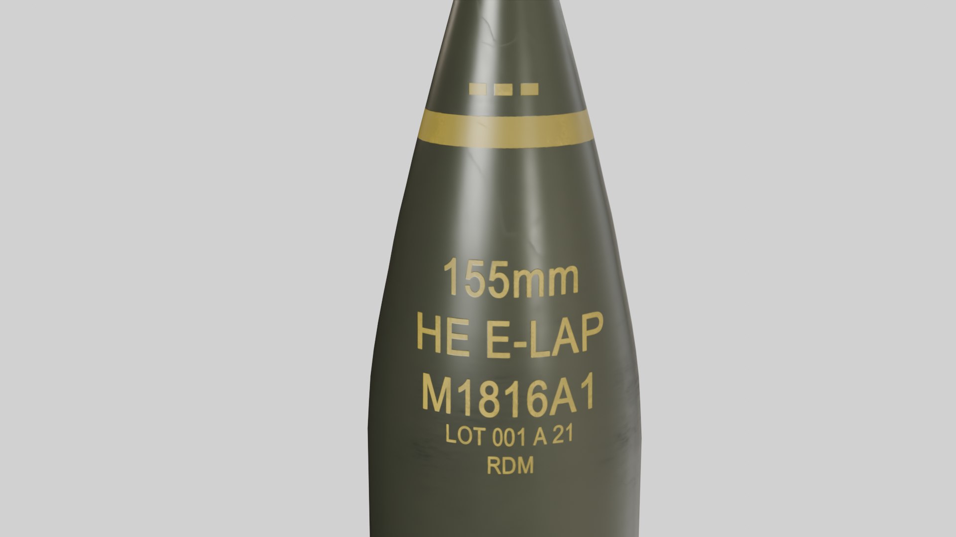 155mm V-LAP Missile Ammunition 3D Model - TurboSquid 2423715
