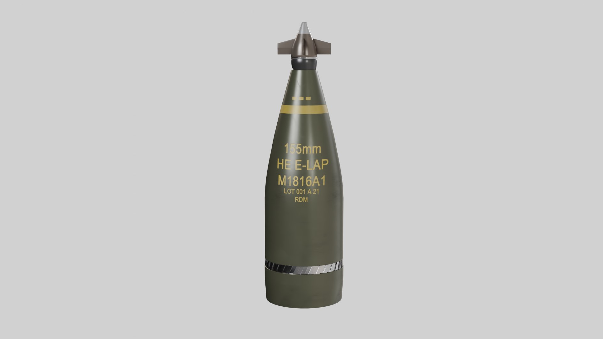 155mm V-LAP Missile Ammunition 3D Model - TurboSquid 2423715