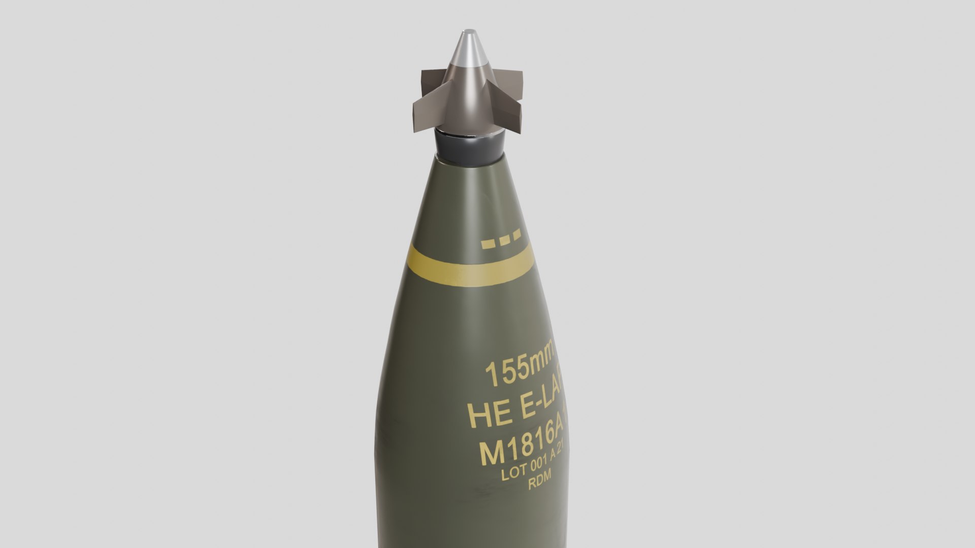 155mm V-LAP Missile Ammunition 3D Model - TurboSquid 2423715