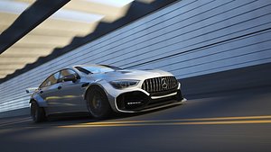 Car Render Scene - Tunnel - 3dsmax - Vray