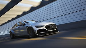 Car Render Scene - Tunnel - 3dsmax - Vray