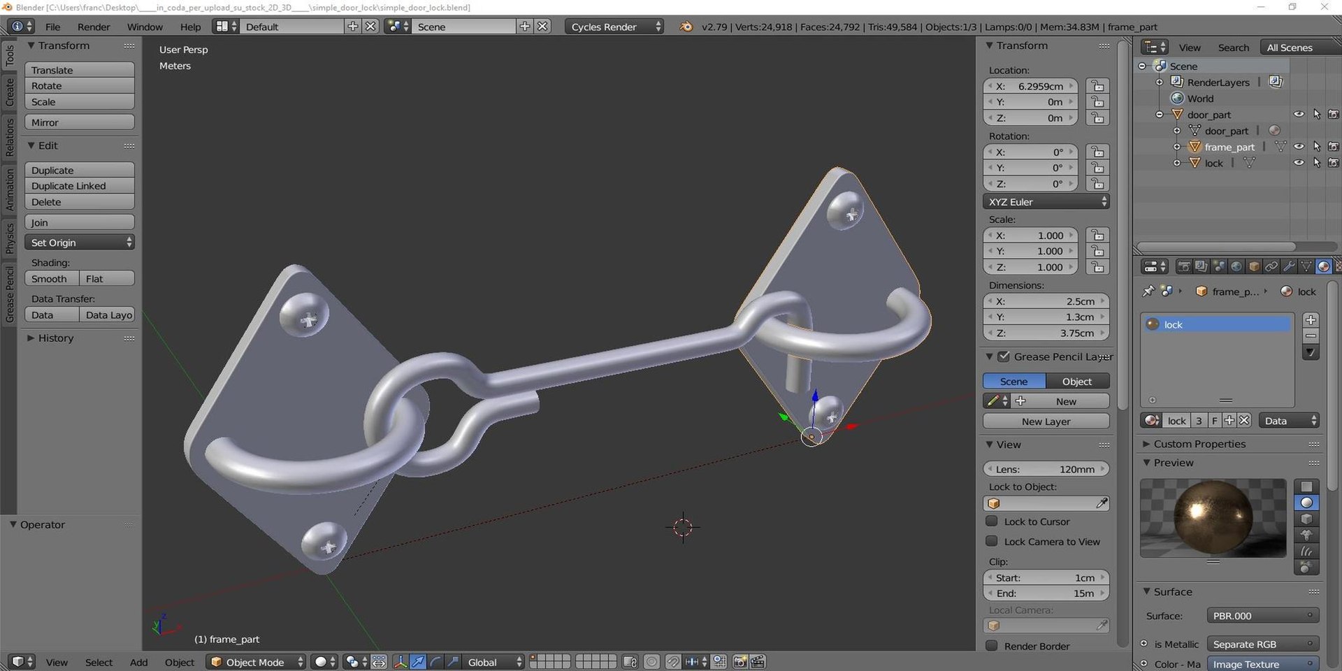 3D simple door lock model https://p.turbosquid.com/ts-thumb/9Z/AXKc4F/9F/tssimple_door_lock08/jpg/1640912807/1920x1080/fit_q87/8bc7f1bd86f852d4810189f68b8b7f966fdd192e/tssimple_door_lock08.jpg