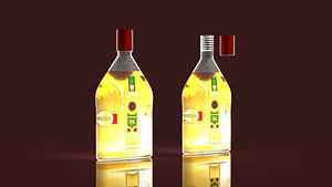 3D model Bottle design available for customization