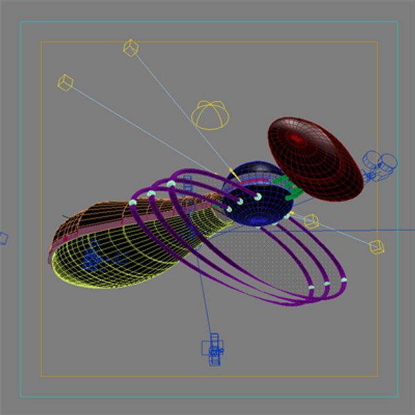 3d bug mothership model