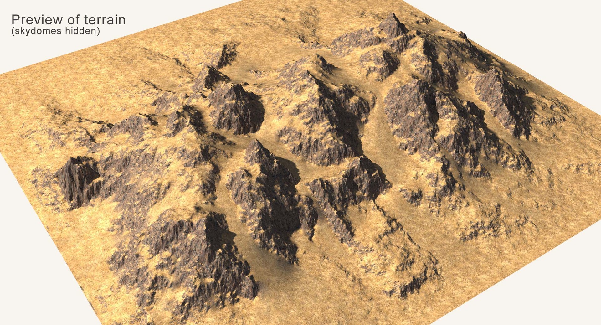 3D Mountain Range Terrain Model - TurboSquid 1263153