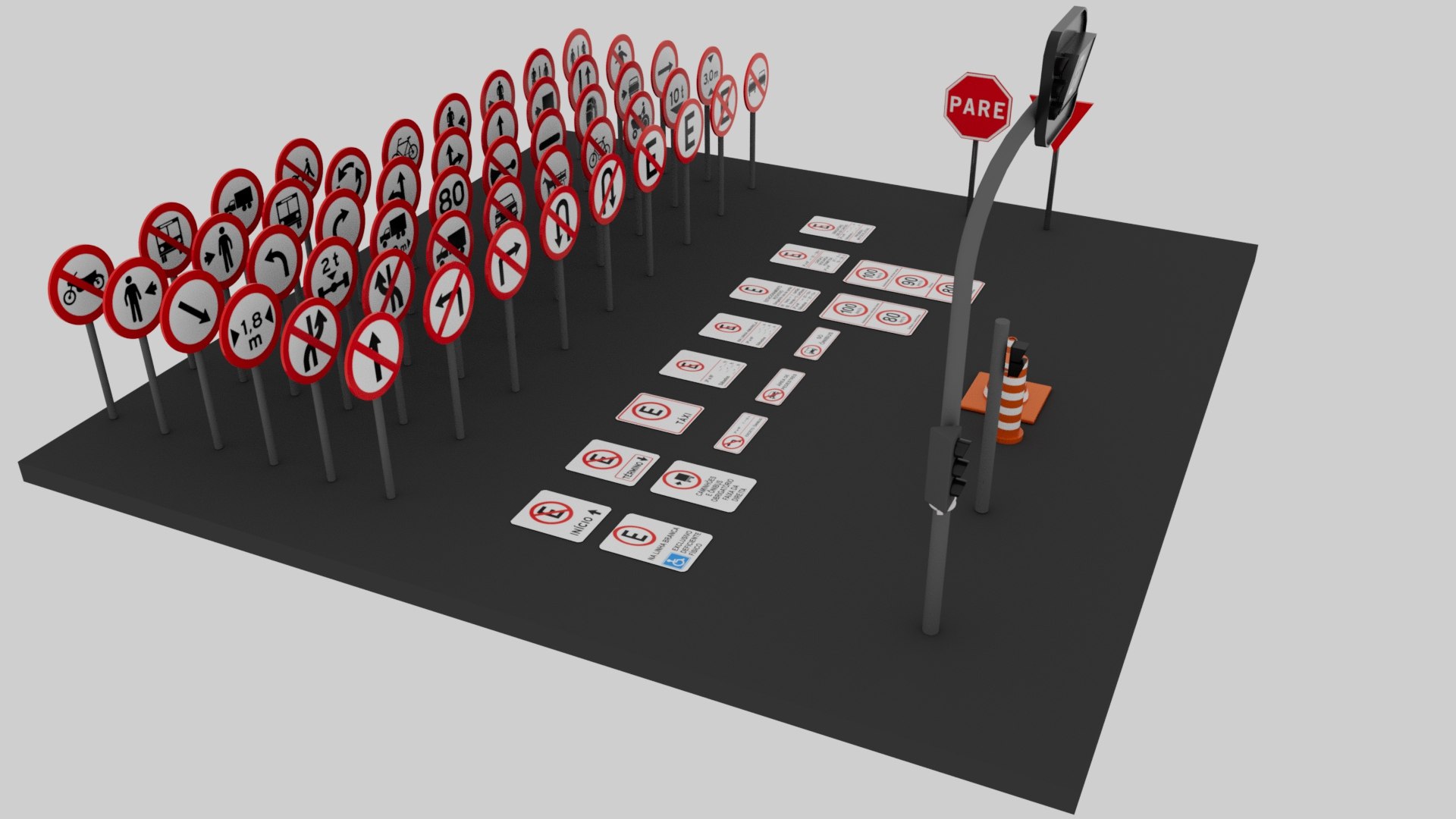 3D Full Package of Brazilian Regulatory Road Signs https://p.turbosquid.com/ts-thumb/9Z/R2Ixsa/JJ/print6/jpg/1681779856/1920x1080/fit_q87/a9509c503e531e953dd155ad6cf5c02ab79477c8/print6.jpg