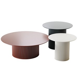 3D velveteen table model