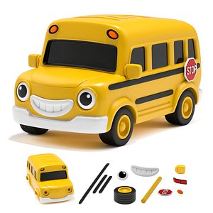 BUZZ - Cartoon School Bus Toy