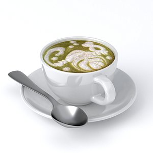 Cappuccino Cup v15 3D model