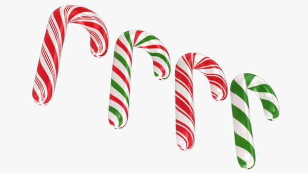 3D christmas candy cane model - TurboSquid 1471705