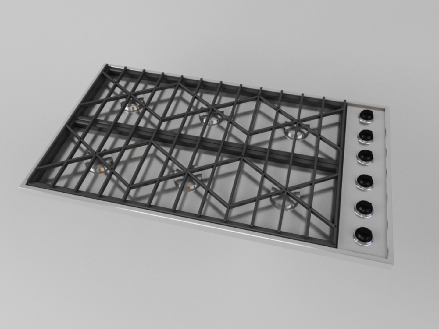viking gas cooktop 3d max