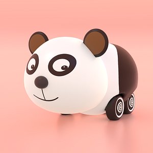 Urso panda dos desenhos animados Modelo 3D $9 - .stl .obj .blend