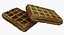 belgian waffles 3D model