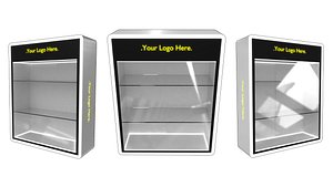 3D Display Mini LED Rack 5 White Glossy model